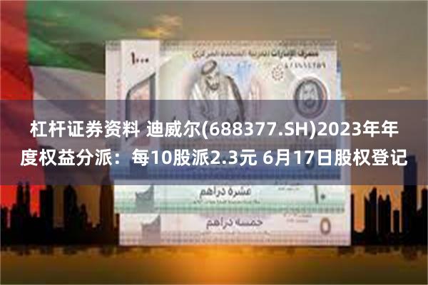 杠杆证券资料 迪威尔(688377.SH)2023年年度权益分派：每10股派2.3元 6月17日股权登记