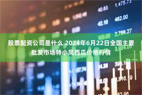 股票配资公司是什么 2024年6月22日全国主要批发市场特小凤西瓜价格行情