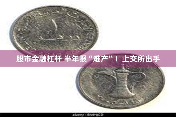 股市金融杠杆 半年报“难产”！上交所出手