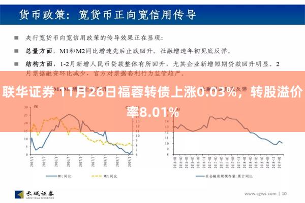 联华证券 11月26日福蓉转债上涨0.03%，转股溢价率8.01%