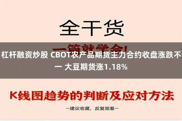 杠杆融资炒股 CBOT农产品期货主力合约收盘涨跌不一 大豆期货涨1.18%